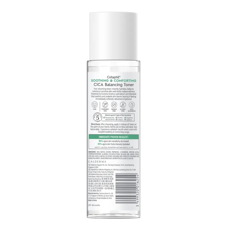 Cetaphil Soothing & Comforting CICA Balancing Toner 150ml - Buy Online in Pakistan at Cosmia.pk