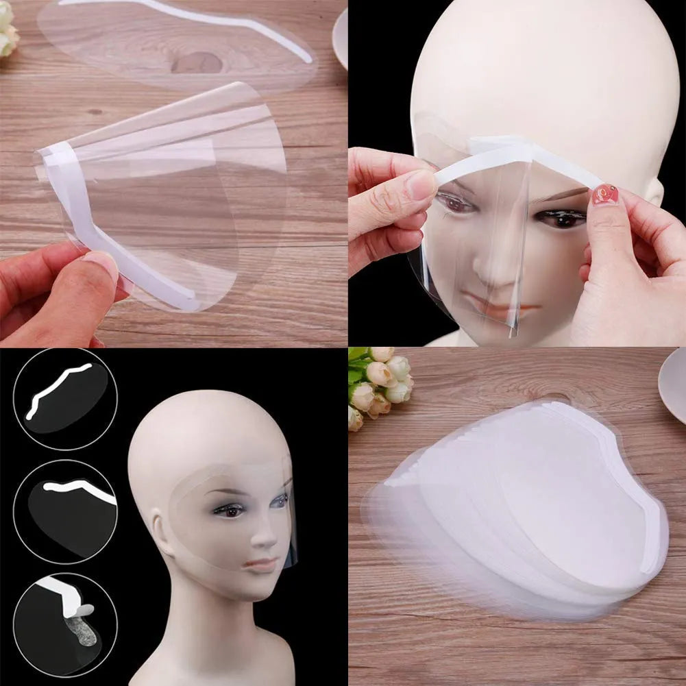 100 PCS Microblading Makeup Shower Face Shields Visors, Disposable - Buy Online in Pakistan at Cosmia.pk