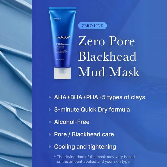 Medicube Zero Pore Blackhead Mud Mask  - 100g - Free Applicator - Buy Online in Pakistan at Cosmia.pk