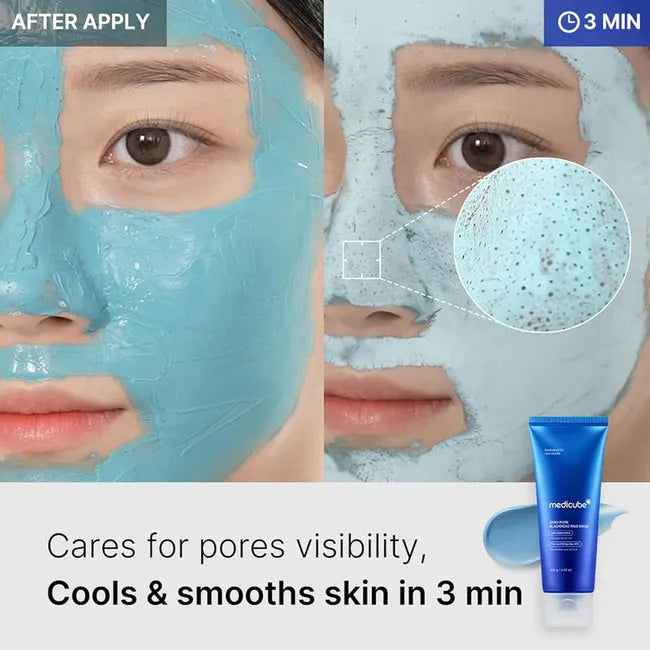 Medicube Zero Pore Blackhead Mud Mask  - 100g - Free Applicator - Buy Online in Pakistan at Cosmia.pk