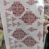 Waterproof Mehndi Tattoo Stickers – Red Henna Designs - Buy Online in Pakistan at Cosmia.pk