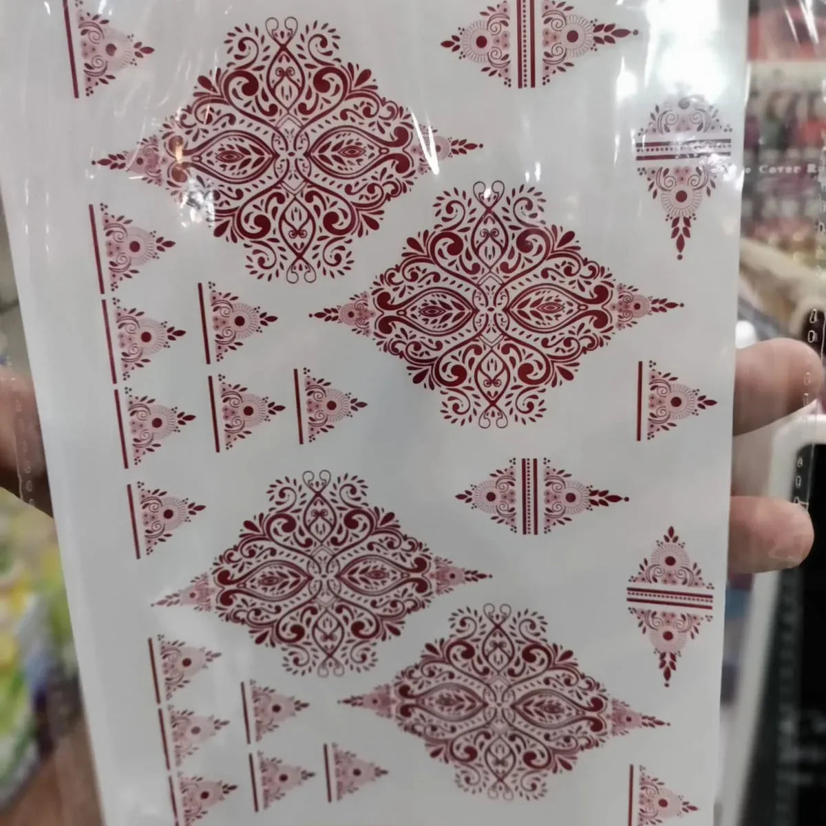 Waterproof Mehndi Tattoo Stickers – Red Henna Designs - Buy Online in Pakistan at Cosmia.pk