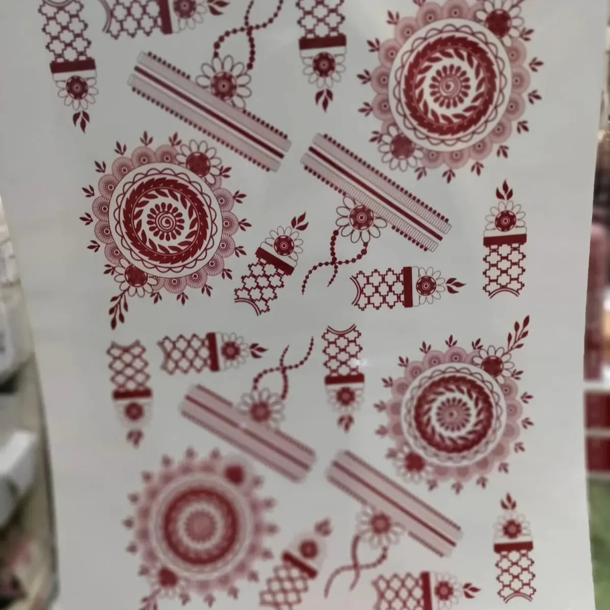 Waterproof Mehndi Tattoo Stickers – Red Henna Designs - Buy Online in Pakistan at Cosmia.pk