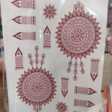 Waterproof Mehndi Tattoo Stickers – Red Henna Designs - Buy Online in Pakistan at Cosmia.pk