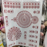Waterproof Mehndi Tattoo Stickers – Red Henna Designs - Buy Online in Pakistan at Cosmia.pk