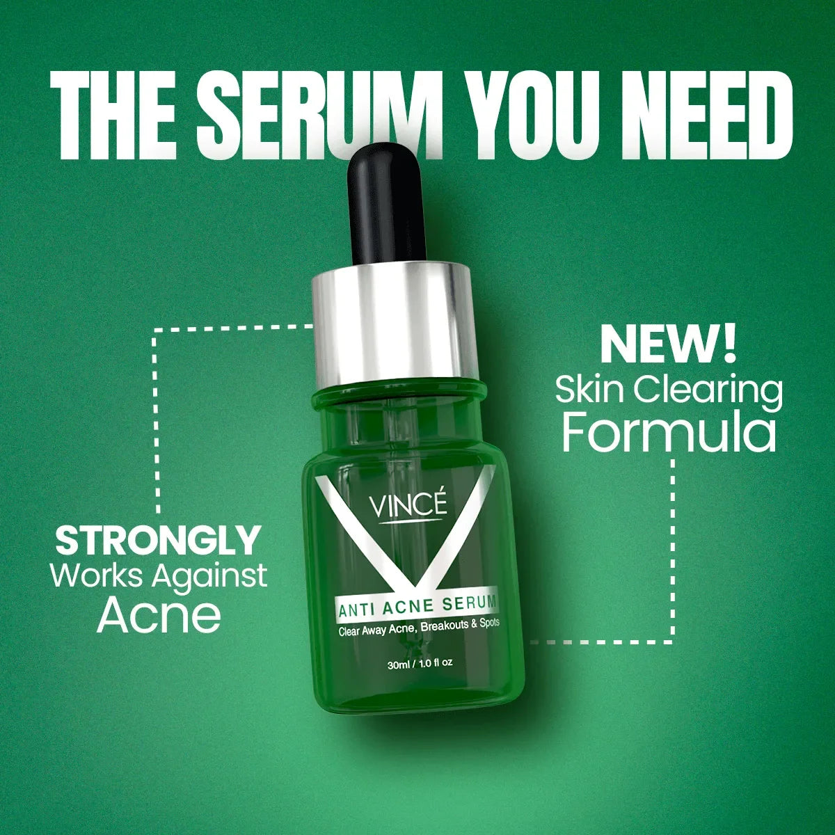 Vince Anti Acne Serum - 30ml - Buy Online in Pakistan at Cosmia.pk