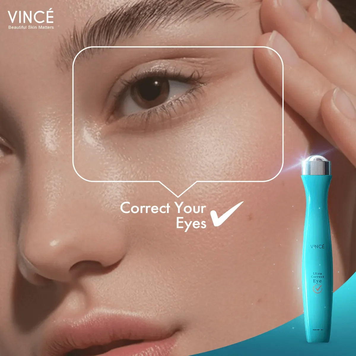 Vince Ultra Correct Eye Roller - 15ml - Buy Online in Pakistan at Cosmia.pk