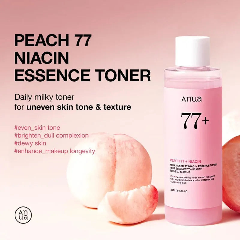 Anua Peach 77 Niacin Essence Toner - 250ml (Made In Korea) - Buy Online in Pakistan at Cosmia.pk