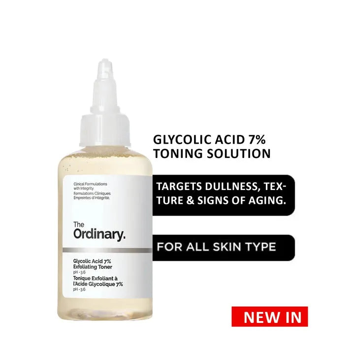 The Ordinary Glycolic Acid 7% Exfoliating Toner - Buy Online in Pakistan at Cosmia.pk