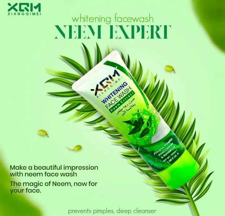 XQM Whitening Neem Extracts Face Wash - 100ml - Buy Online in Pakistan at Cosmia.pk