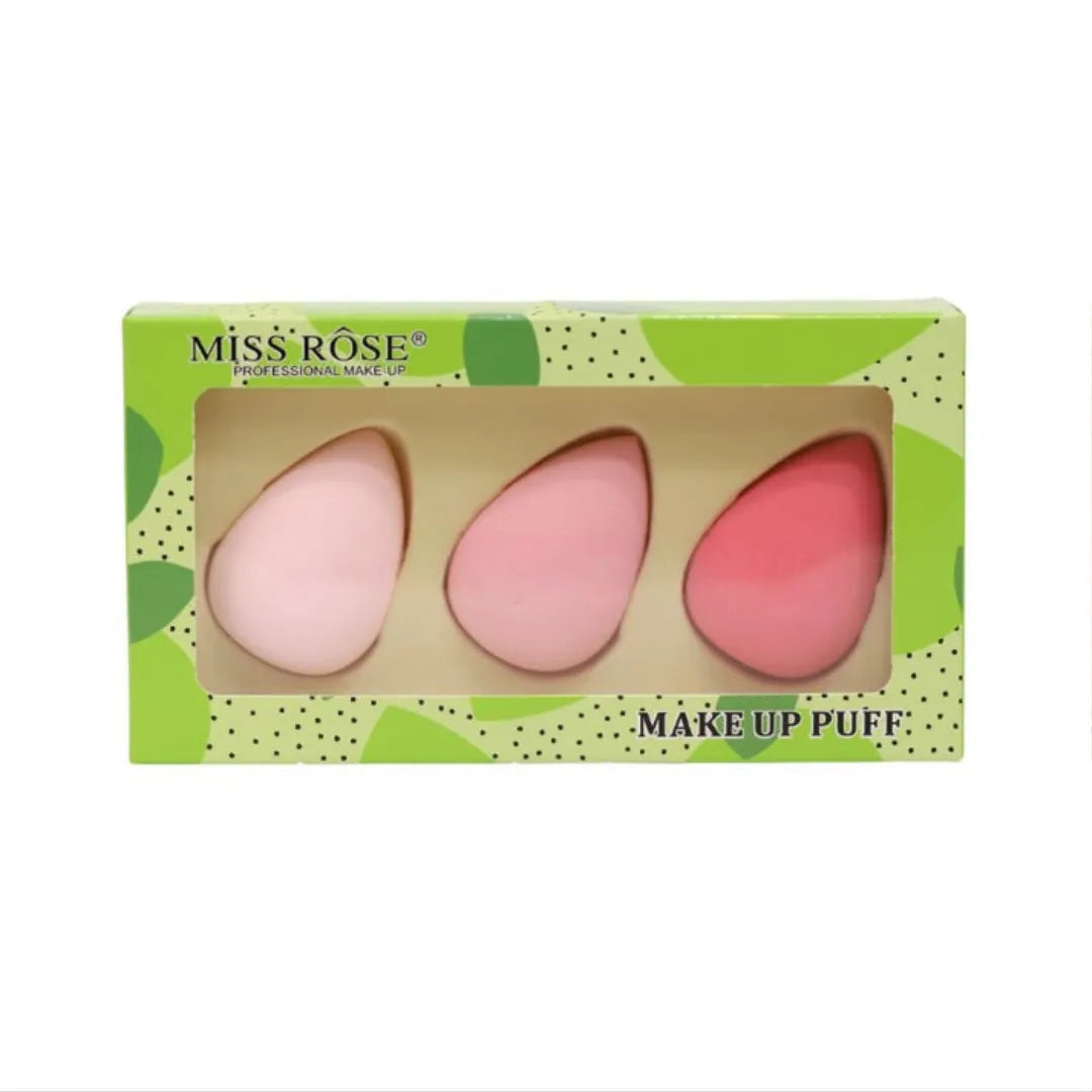Miss Rose Makeup Puff - 3 Pcs - Buy Online in Pakistan at Cosmia.pk