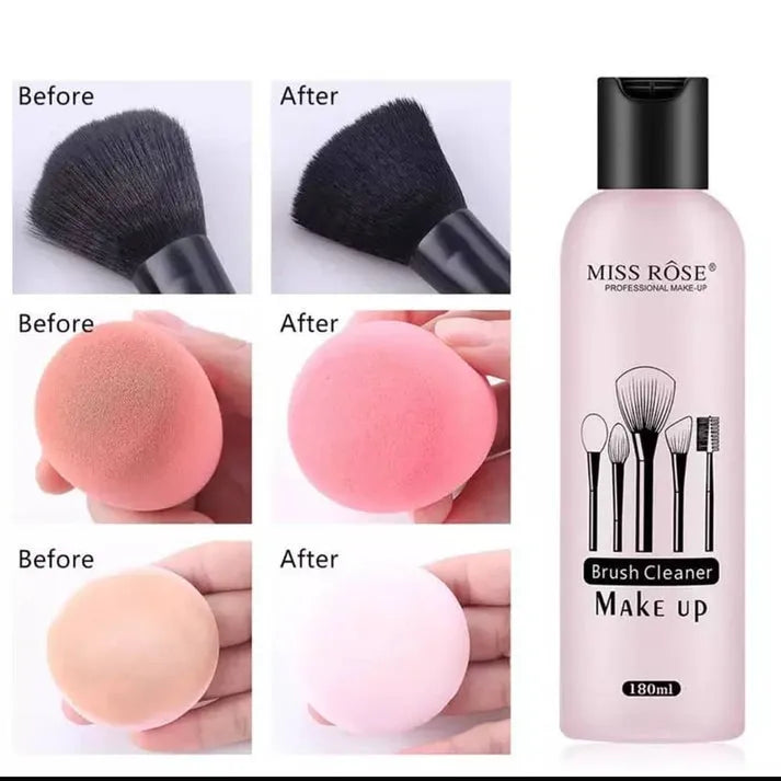 MISS ROSE New Professional Sponge Puff & Makeup Brush Cleaner - 180ml - Buy Online in Pakistan at Cosmia.pk