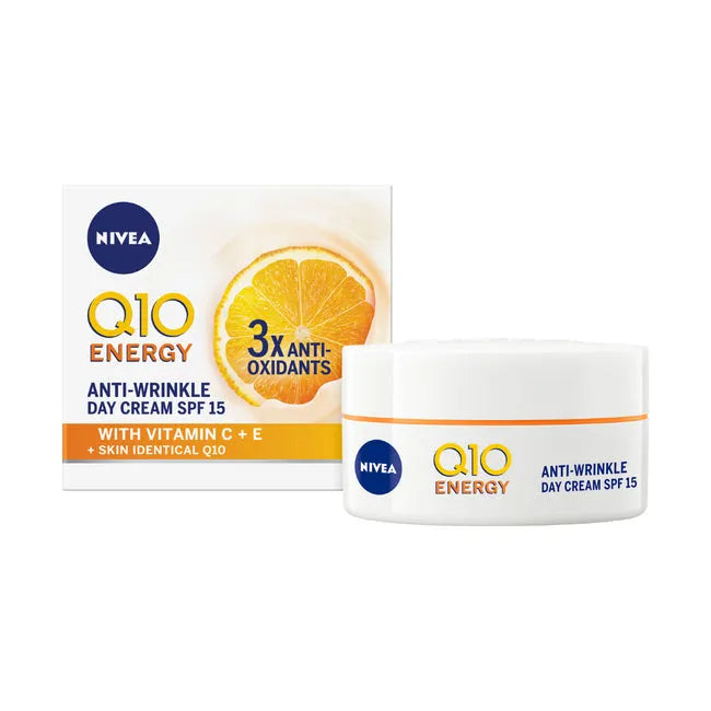 Nivea Q10 Power Anti-Wrinkle Firming Day Cream (SPF15) - 50ml - Buy Online in Pakistan at Cosmia.pk