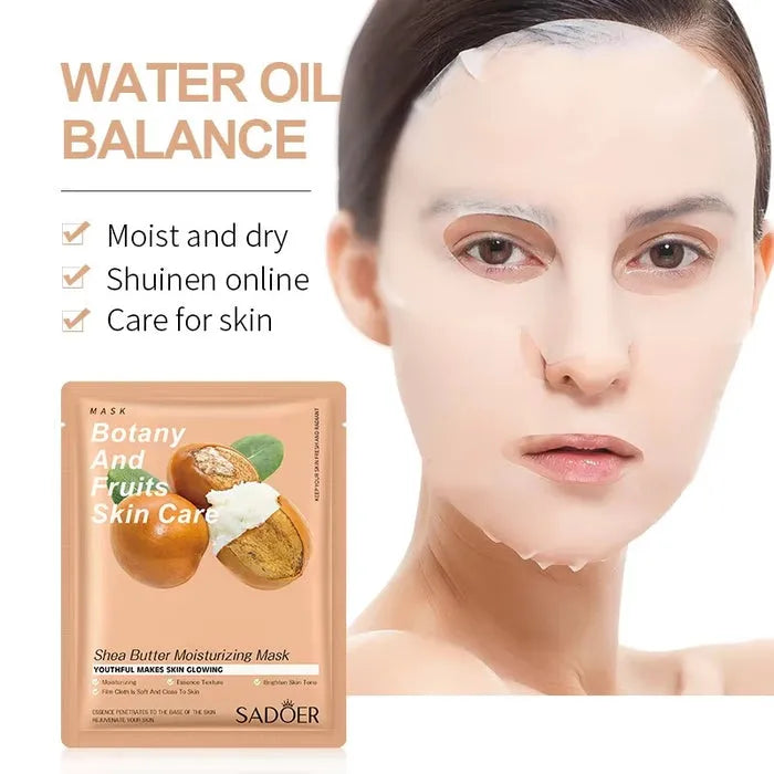 Sadoer Botany And Fruits Shea Butter Moisturizing Face Sheet Mask - 25g - Buy Online in Pakistan at Cosmia.pk