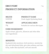 Sadoer Botany And Fruits Fresh Apple Hydrating Face Sheet Mask - 25g - Buy Online in Pakistan at Cosmia.pk
