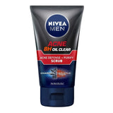 Nivea Men Acne 8 Hours Oil Clear Acne Defense+Purify Charcoal Scrub - Buy Online in Pakistan at Cosmia.pk