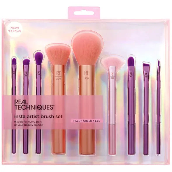 Real Technique Insta Artist Brushes Set 9/Pcs - Buy Online in Pakistan at Cosmia.pk