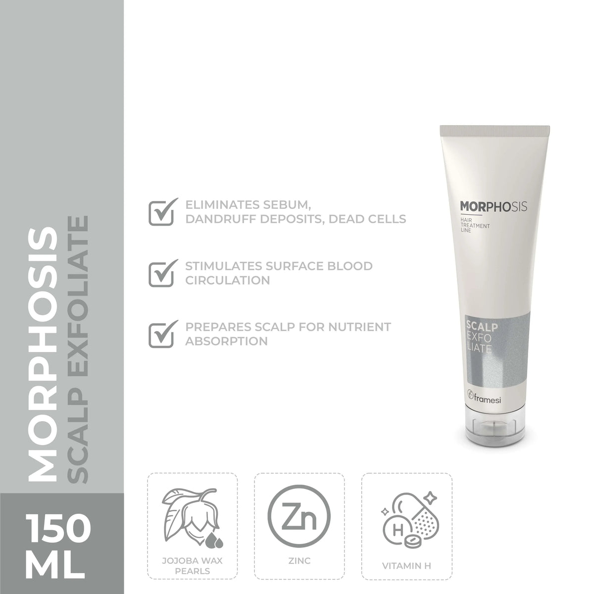Framesi - Morphosis Scalp Exfoliate 150ml - Buy Online in Pakistan at Cosmia.pk