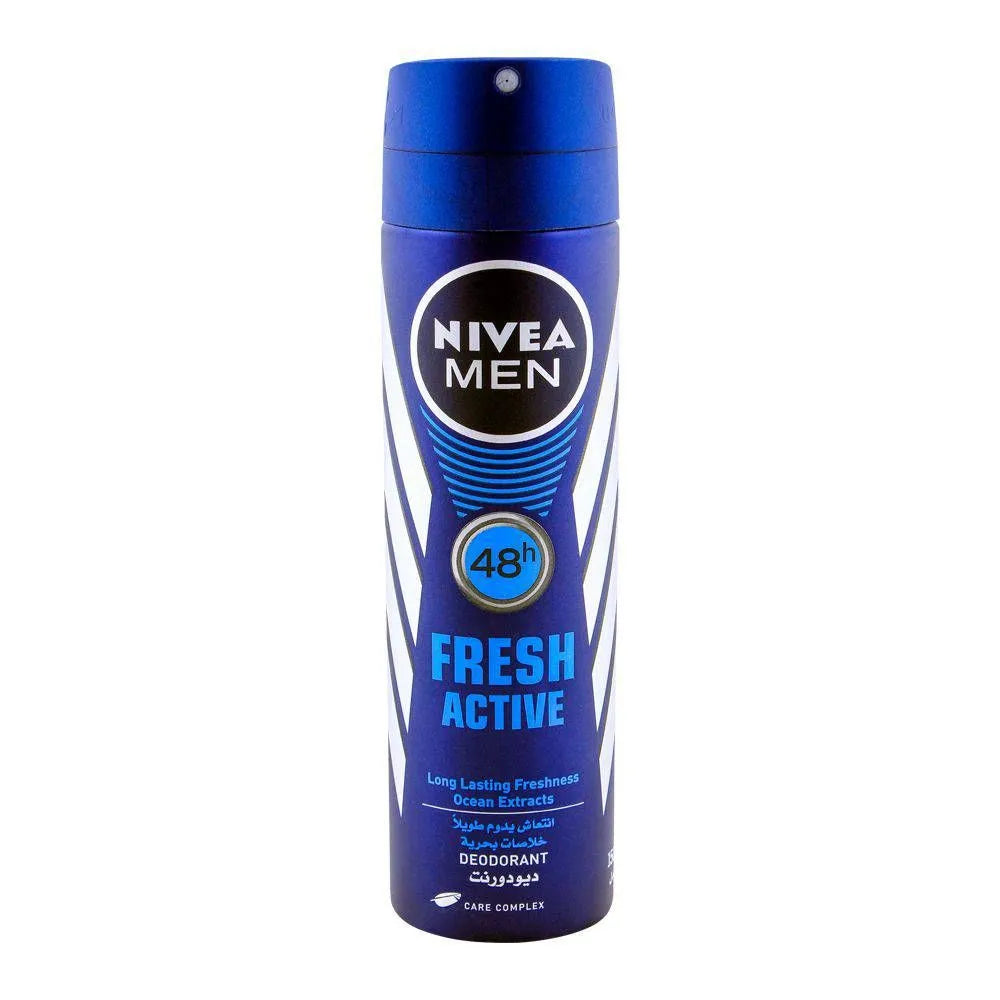 Nivea Men 48H Fresh Active Deodorant Spray - 150ml - Buy Online in Pakistan at Cosmia.pk