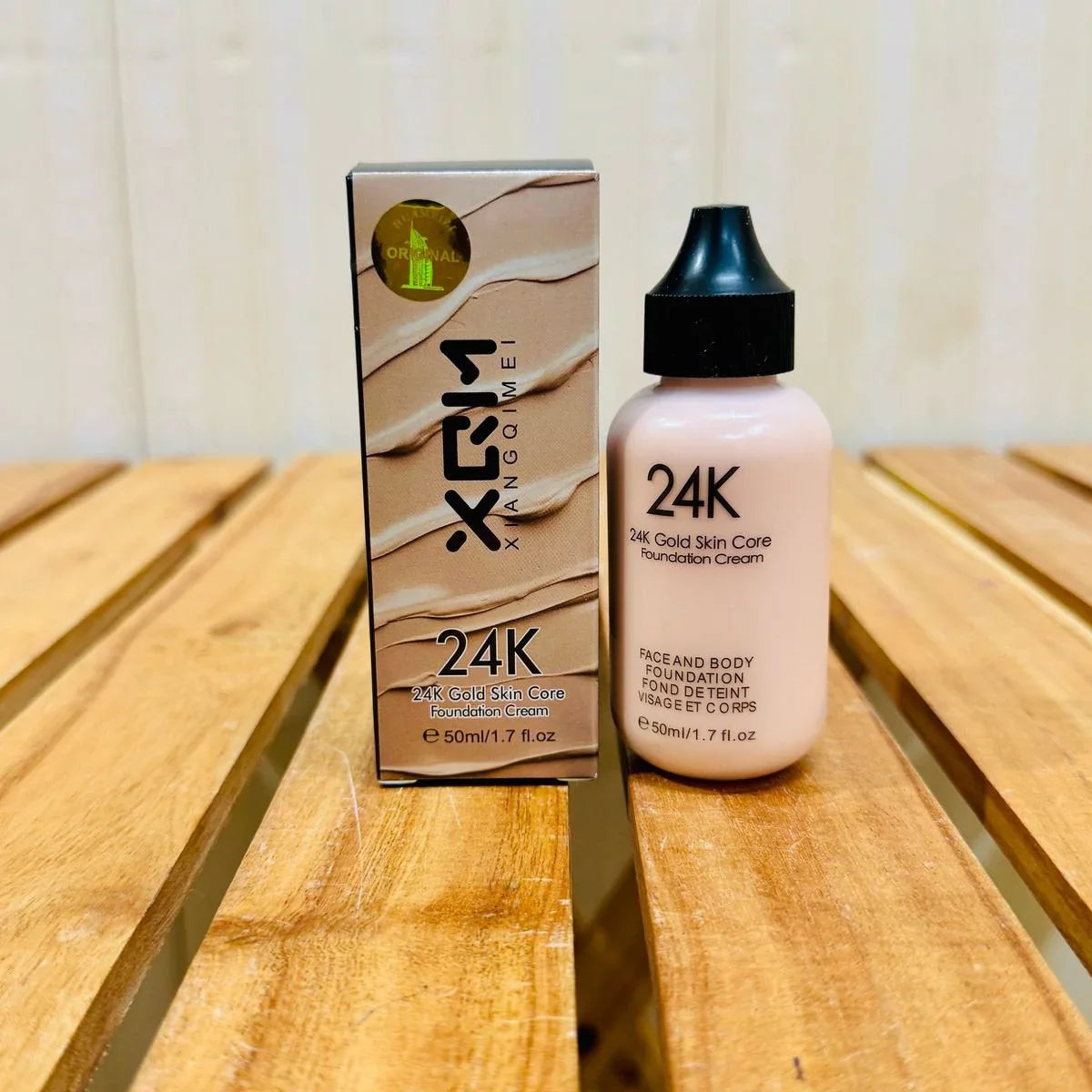 XQM 24K Gold Skin Core Foundation Cream - 50ml - Buy Online in Pakistan at Cosmia.pk