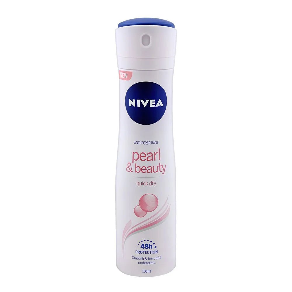 Nivea 48H Pearl & Beauty Anti-Perspirant Deodorant Spray - 150ml - Buy Online in Pakistan at Cosmia.pk