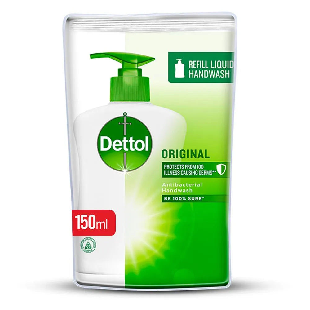 Dettol Original Antibacterial Liquid Handwash Refill – 150 ml - Buy Online in Pakistan at Cosmia.pk