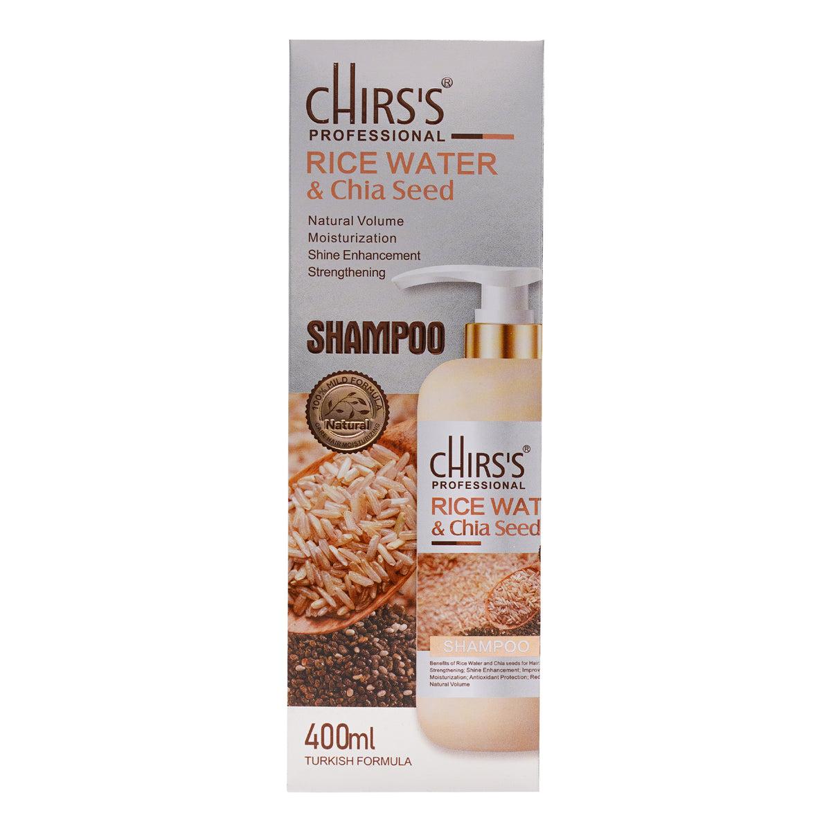 Chirs's Rice Water & Chia Seed Shampoo 400ml - Buy Online in Pakistan at Cosmia.pk