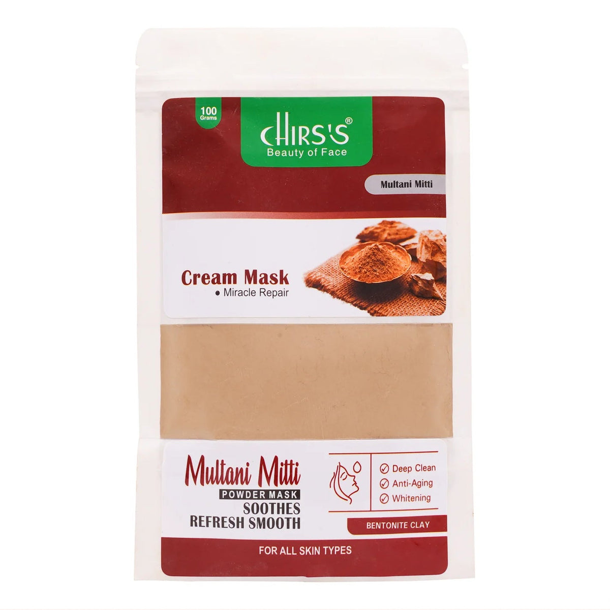 Chirs's Chirs's Powder Mask - Multani Mitti | Buy Online in Pakistan at Cosmia.pk