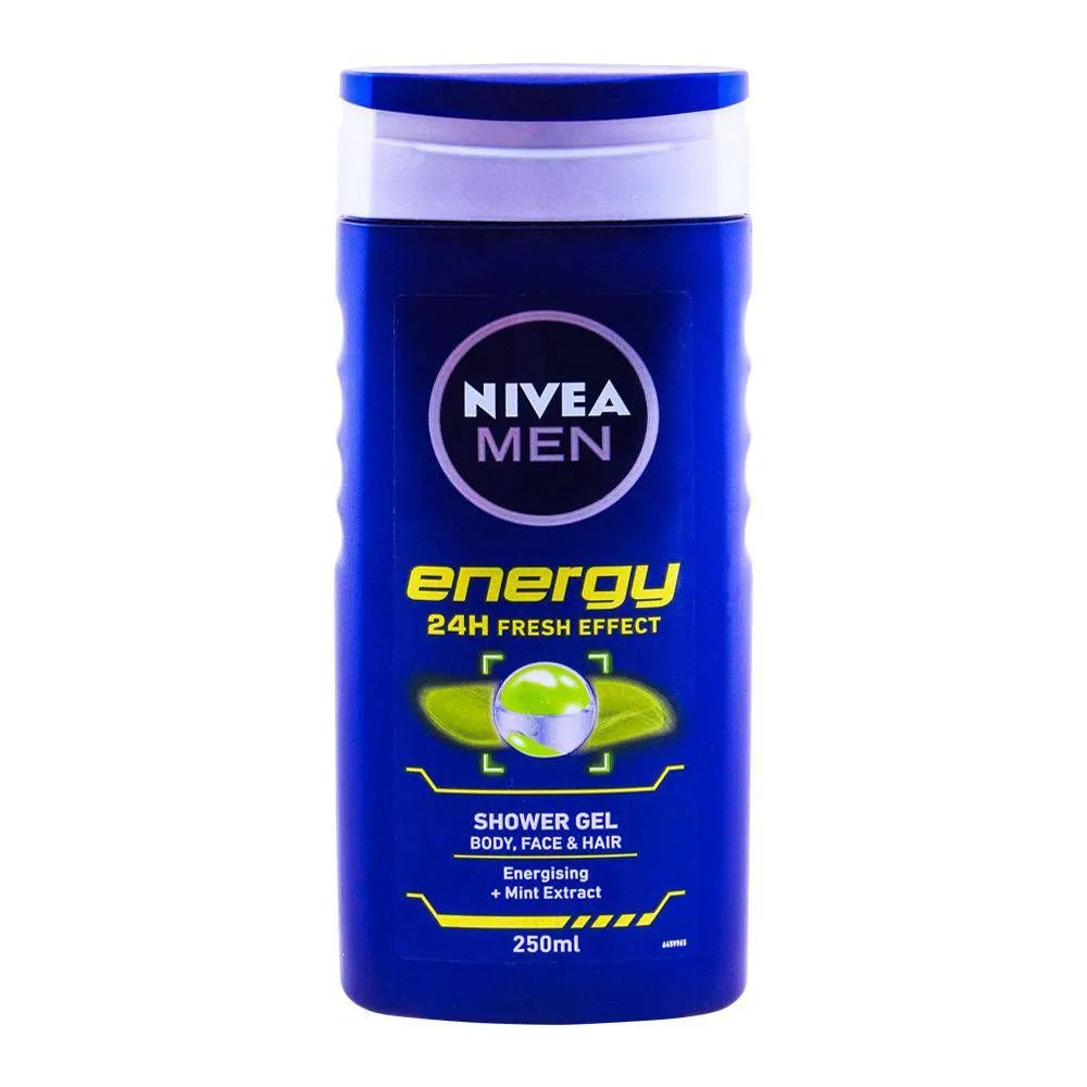 Nivea Men Energy 24H Fresh Effect Shower Gel - 250ml - Buy Online in Pakistan at Cosmia.pk