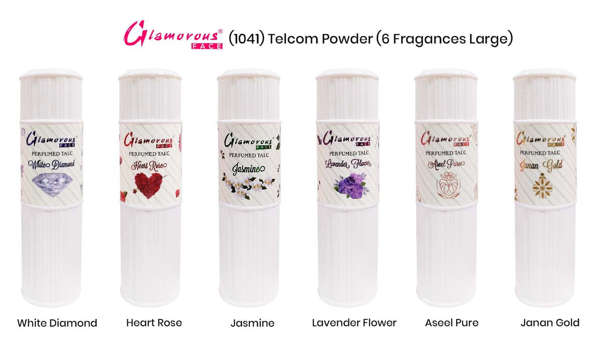Glamorous Face Talcum Powder Large (6 Fragrances) - Buy Online in Pakistan at Cosmia.pk