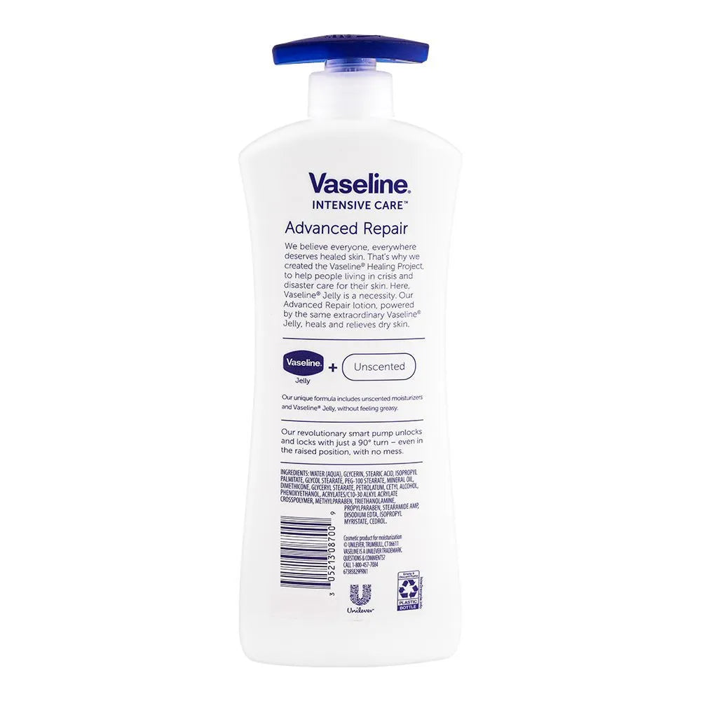Vaseline Intensive Care Advanced Repair Unscented Body Lotion, 600ml - Buy Online in Pakistan at Cosmia.pk