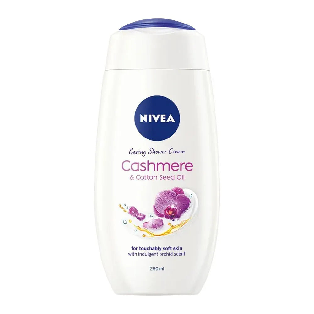 Nivea Cashmere & Cotton Seed Oil Caring Shower Cream - 250ml - Buy Online in Pakistan at Cosmia.pk