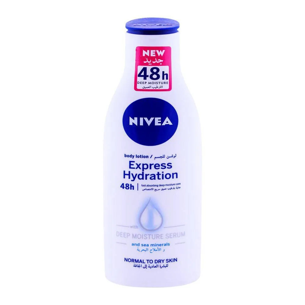Nivea 48H Express Hydration Body Lotion, Normal To Dry Skin - 250ml - Buy Online in Pakistan at Cosmia.pk