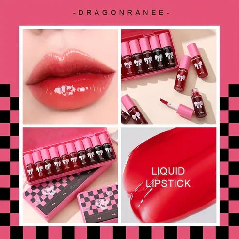 10 Pcs Dragon Kitty Liptint+ Lipgloss - Buy Online in Pakistan at Cosmia.pk
