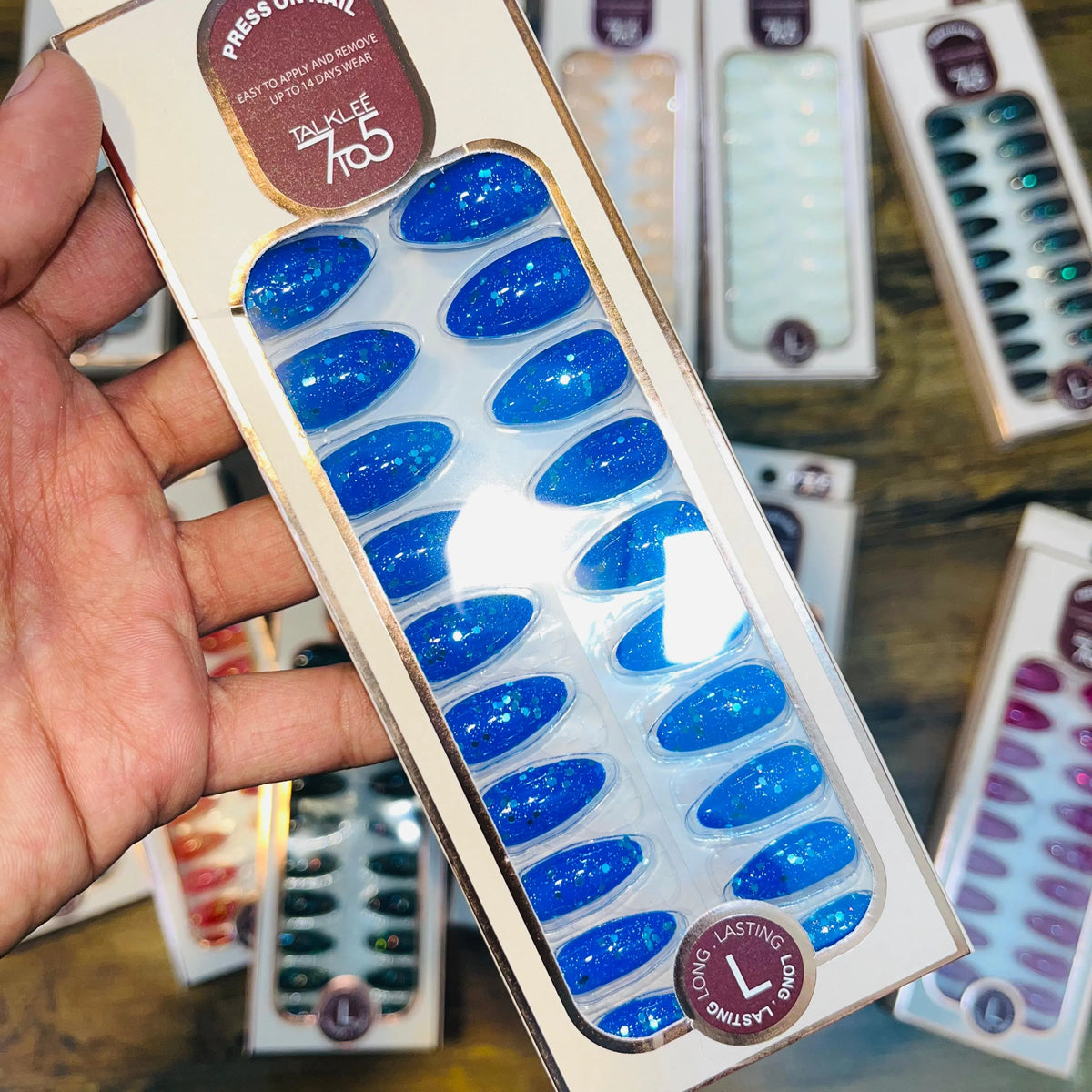 7To5 Talklee Press On nails Artifical Nails With Free Stickers - Buy Online in Pakistan at Cosmia.pk