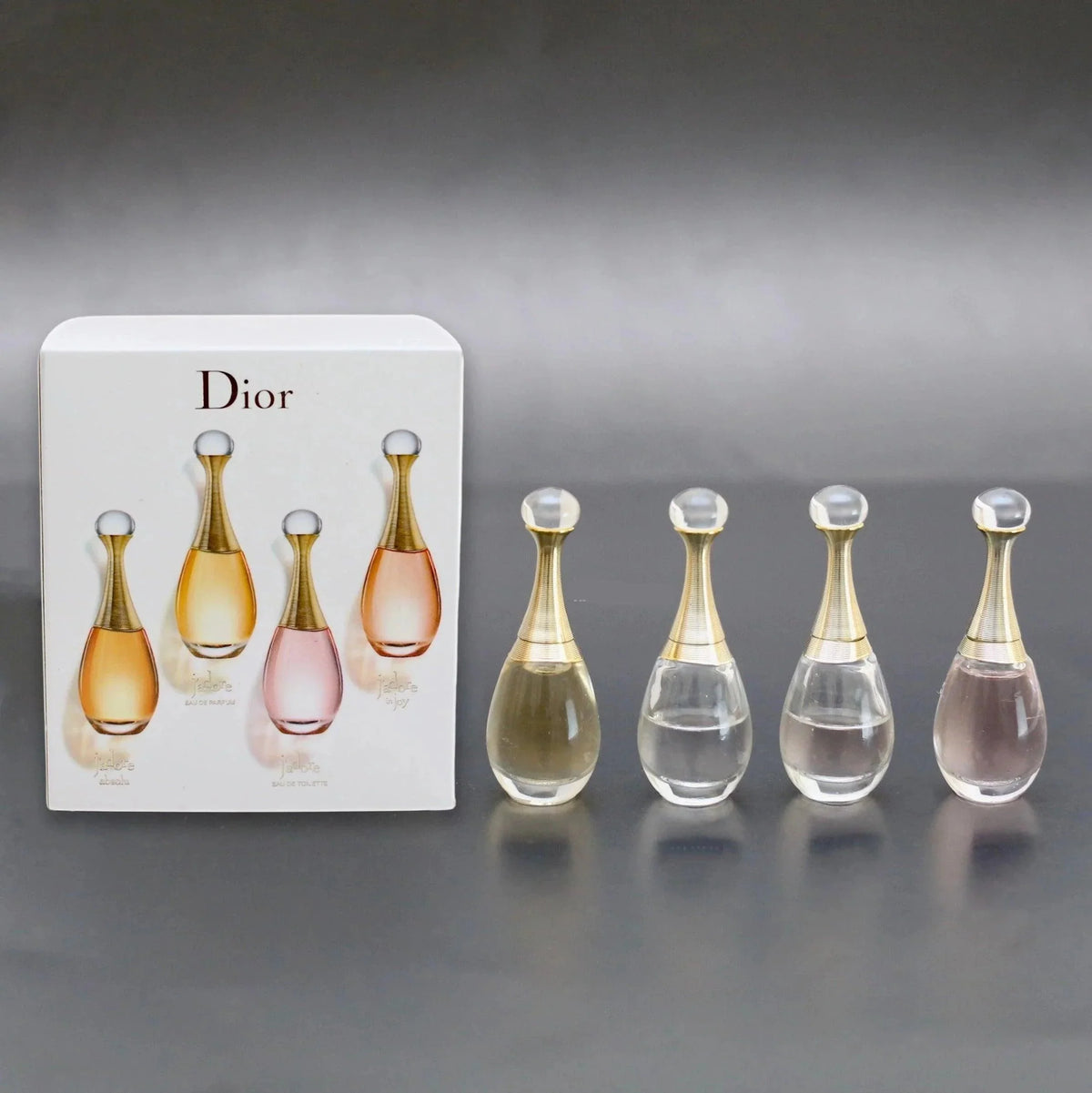 Set of 4pcs Dior Jadore Mini Fragrance  - Dubai - 100% Original Testers - Buy Online in Pakistan at Cosmia.pk