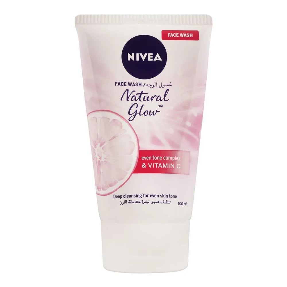 Nivea Natural Glow Even Tone Complex & Vitamin C Face Wash - 100ml - Buy Online in Pakistan at Cosmia.pk
