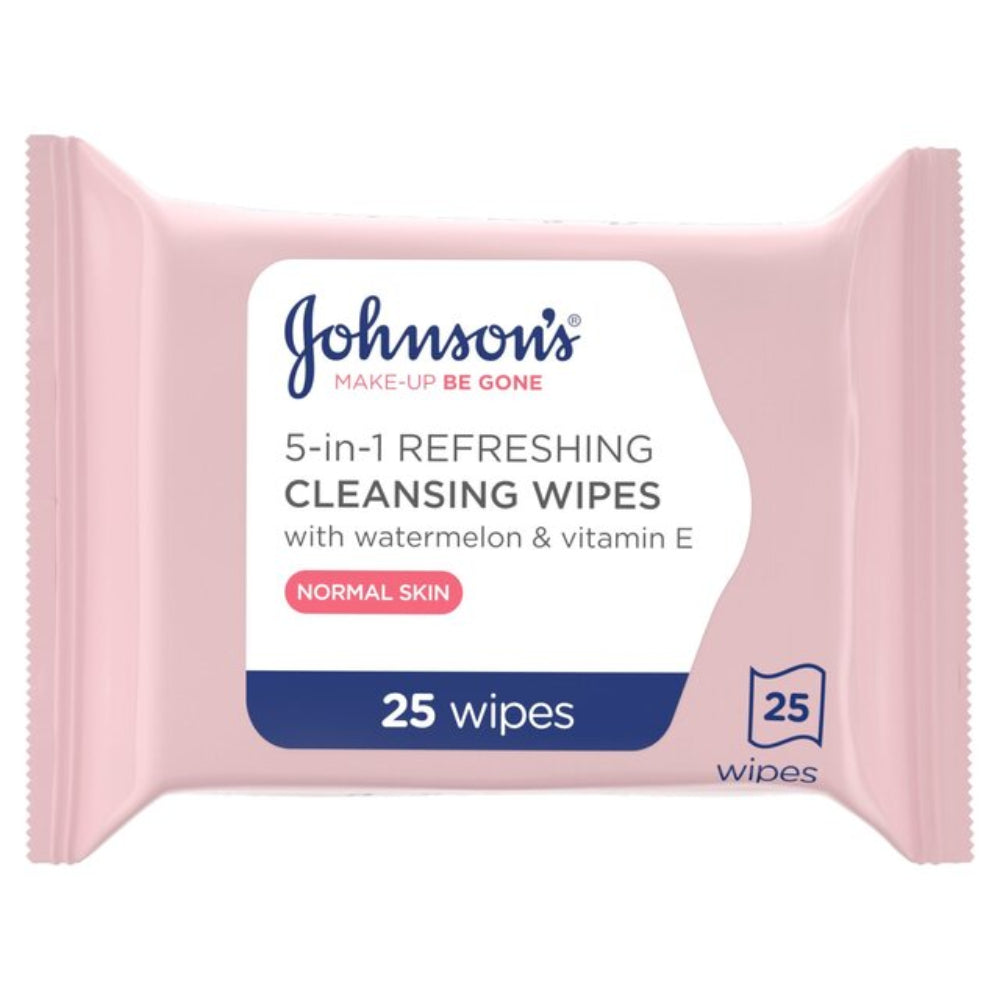 Johnson’s Make-up Be Gone 5-in-1 Refreshing Cleansing Wipes - 25-Pack - Buy Online in Pakistan at Cosmia.pk