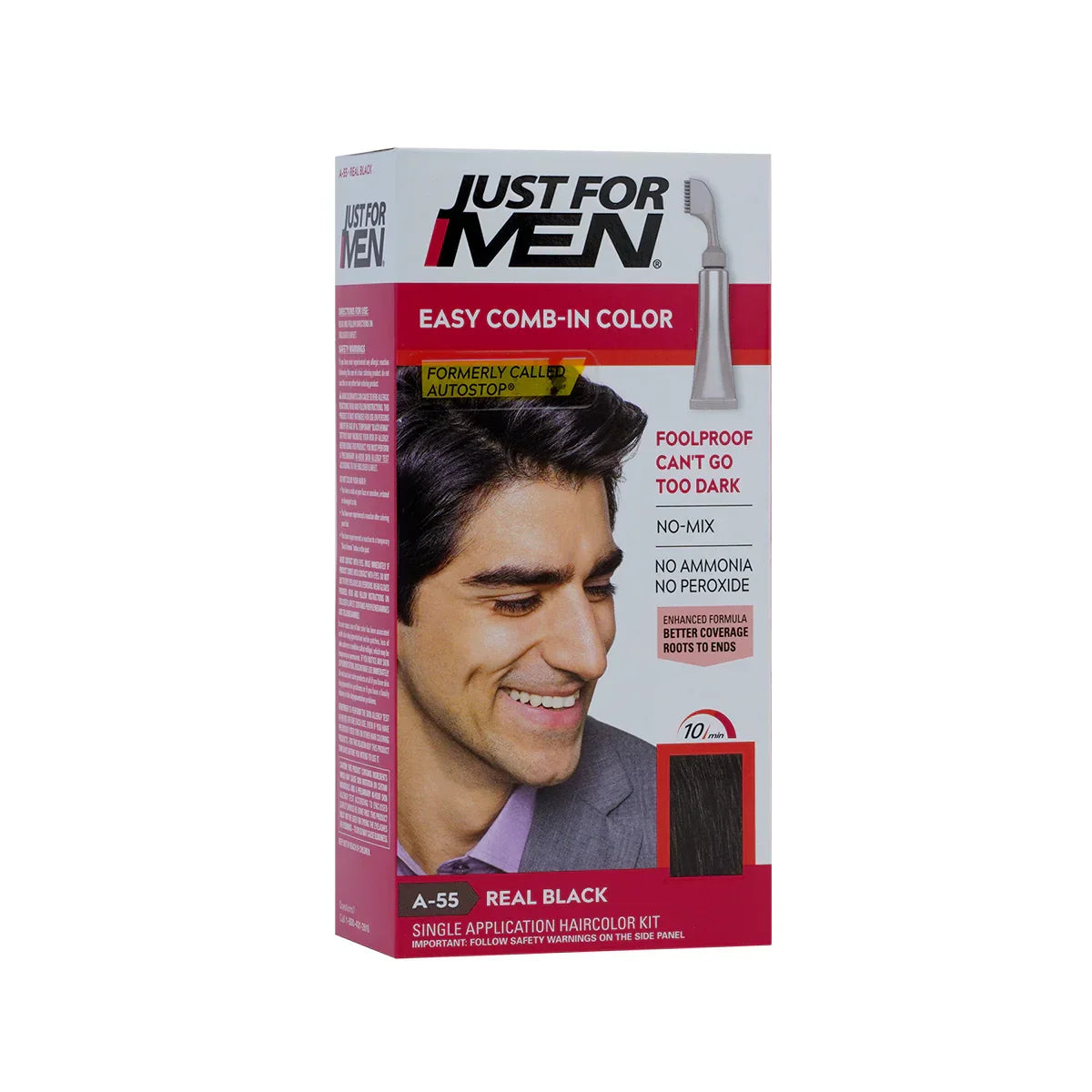 Just For Men - Easy Comb-In Color - Real Black - Buy Online in Pakistan at Cosmia.pk