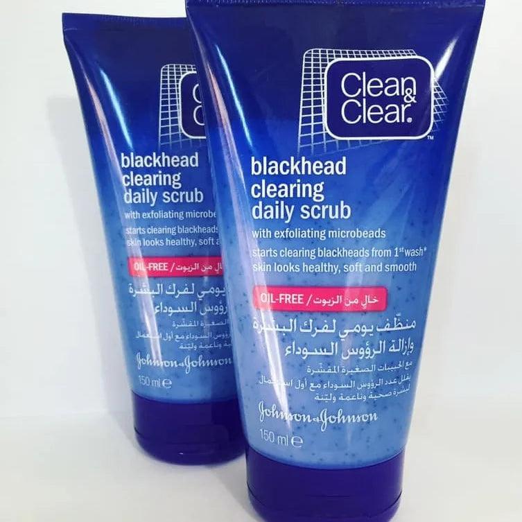 Clean & Clear Blackhead Clearing Daily Face Scrub, Oil Free - 150ml - Buy Online in Pakistan at Cosmia.pk
