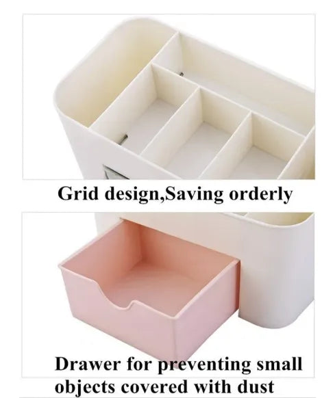 Cosmetic Makeup Organizers 7 Compartments with 1 Drawer Storage Box - Buy Online in Pakistan at Cosmia.pk