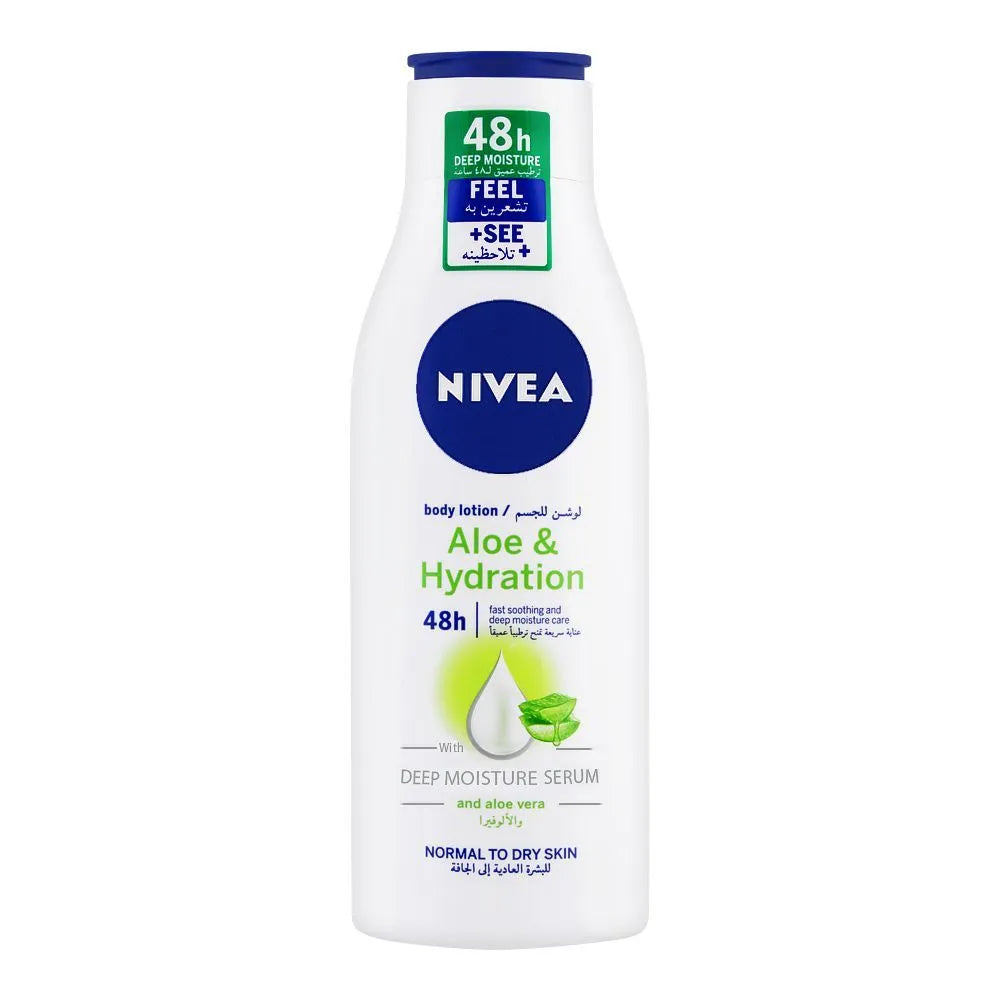NIVEA 48H Aloe & Hydration Body Lotion with Deep Moisture Serum - Buy Online in Pakistan at Cosmia.pk