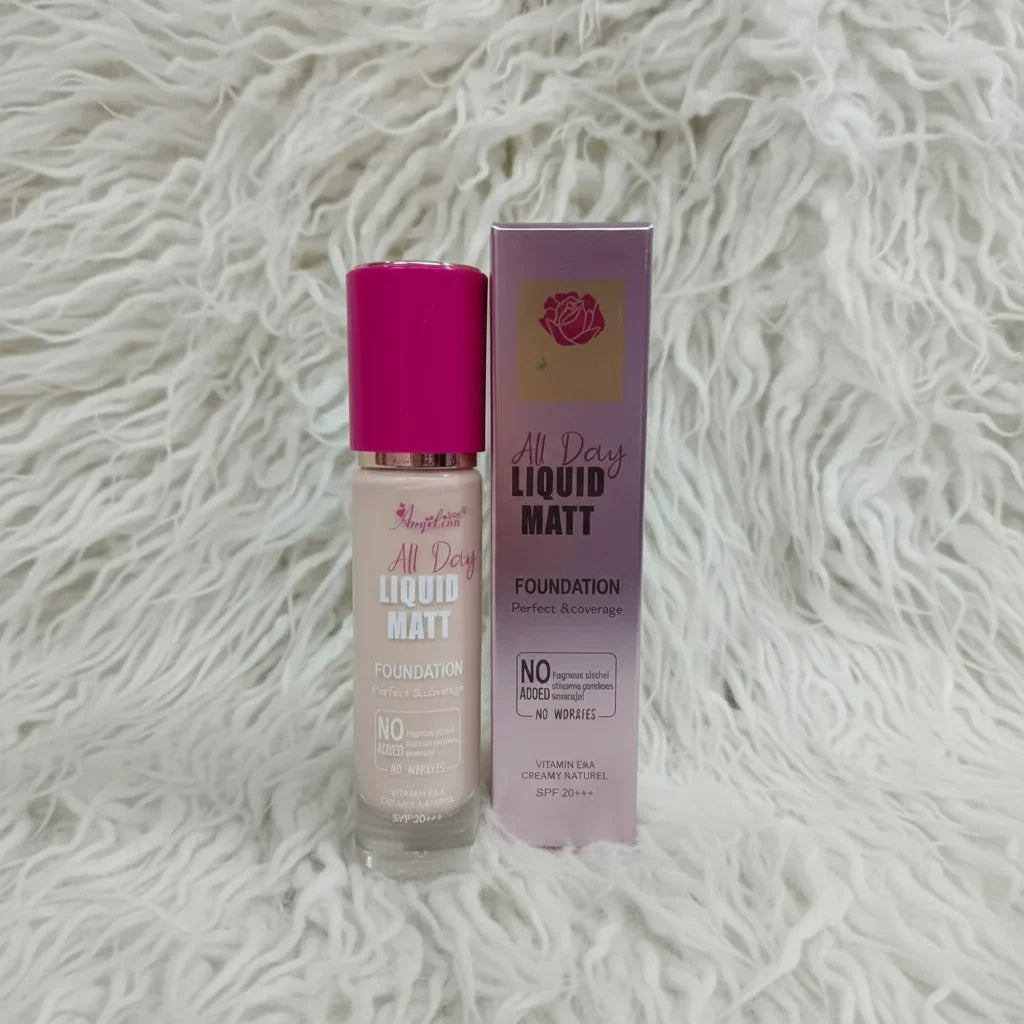 Amjilion All Day Liquid Matte Liquid Foundation - Buy Online in Pakistan at Cosmia.pk