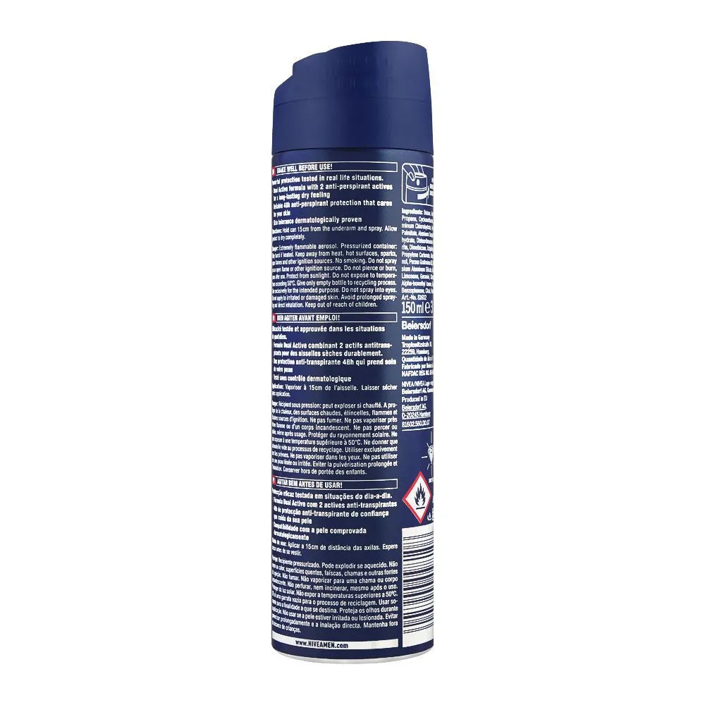 Nivea Men 48H Dry Impact Quick Dry Anti-Perspirant Deodorant Body Spray - 150ml - Buy Online in Pakistan at Cosmia.pk