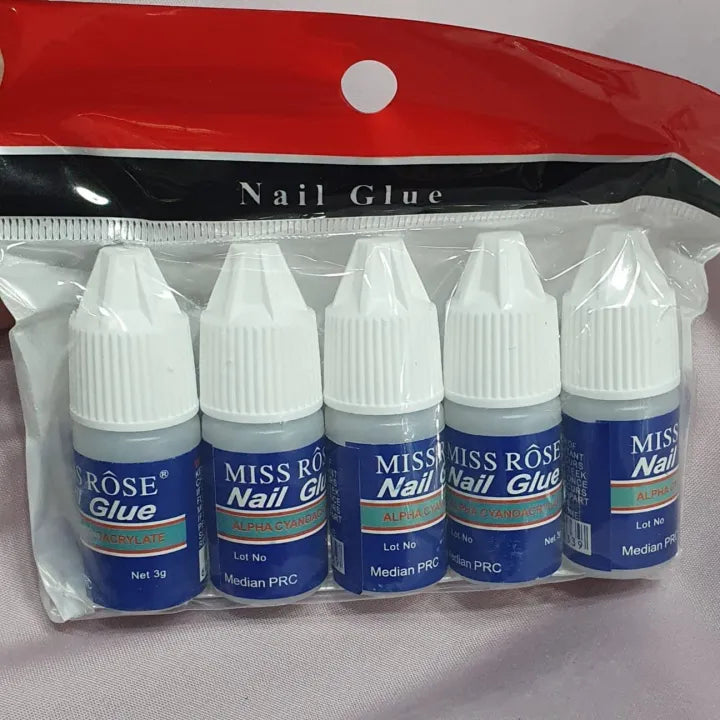 Miss Rose Nail Glue - 5pcs - Buy Online in Pakistan at Cosmia.pk