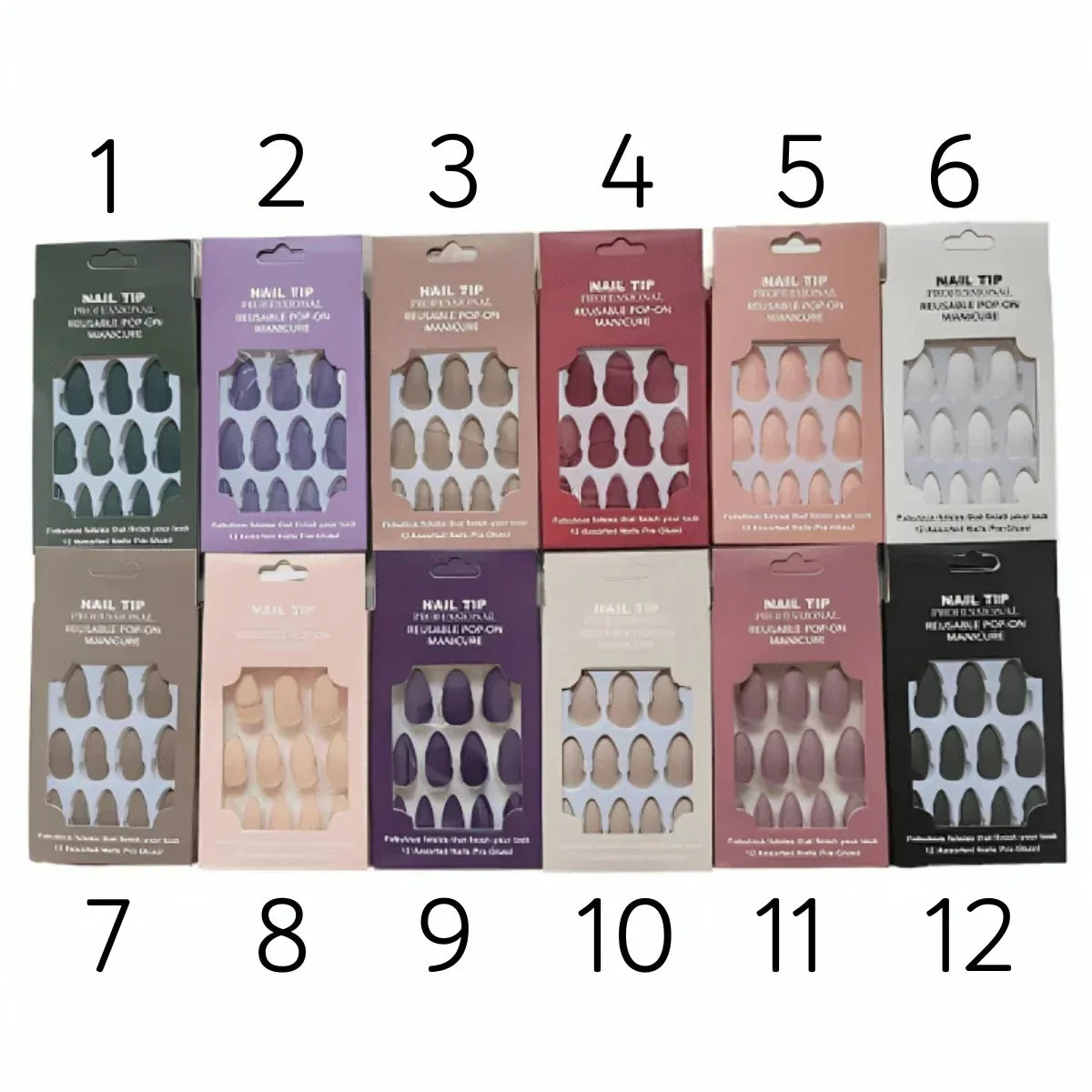 Nails Stickon Pack Of 12 Pcs Set - Buy Online in Pakistan at Cosmia.pk