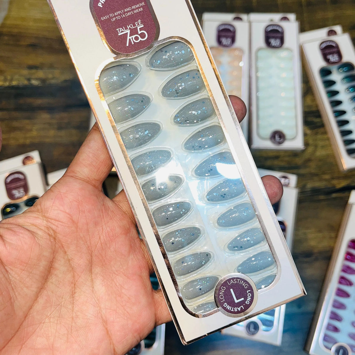 7To5 Talklee Press On nails Artifical Nails With Free Stickers - Buy Online in Pakistan at Cosmia.pk