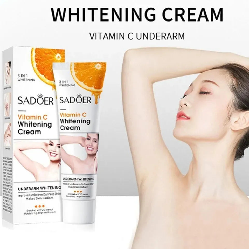 SADOER 3 IN 1 Vitamin C Underarm & Private Parts Whitening Cream - Buy Online in Pakistan at Cosmia.pk