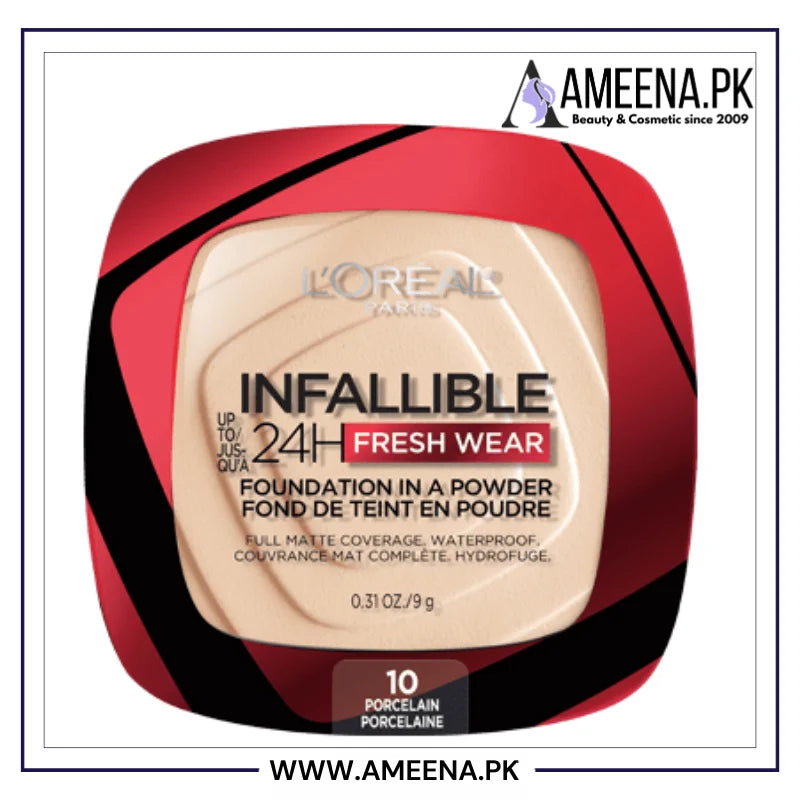 L'Oreal Paris Makeup Infallible Fresh Wear Foundation in a Powder - Buy Online in Pakistan at Cosmia.pk