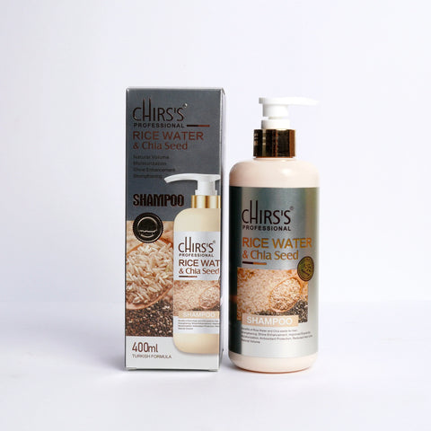 Chirs's Rice Water & Chia Seed Shampoo 400ml - Buy Online in Pakistan at Cosmia.pk